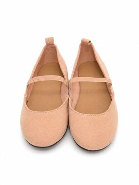 Old Navy Girls Nude/Blush Ballet Flats with Elastic Strap – Size 9